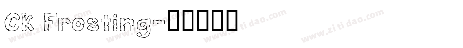 CK Frosting字体转换